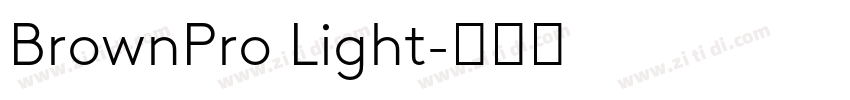 BrownPro Light字体转换 BrownPro Light字体转换